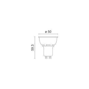 ΛΑΜΠΤΗΡAΣ LED GU10 5W 3000K