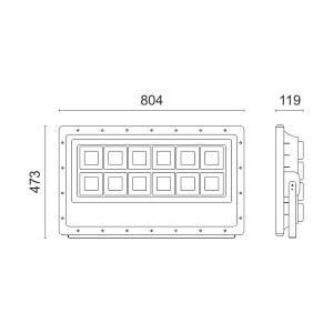 ΠΡΟΒΟΛΕAΣ LED SMD 600W 6000K