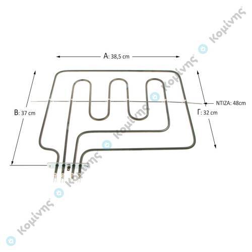 ΑΝΩ ΑΝΤ/ΣΗ + ΓΚΡΙΛ ELCO 1000+2000W ΛΟΞΗ