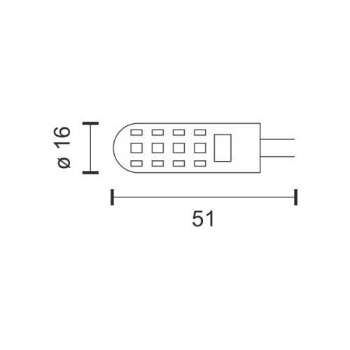ΛΑΜΠΤΗΡAΣ LED 12V G4 5.5W 6000K