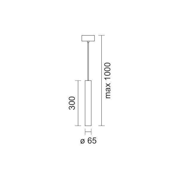 ΚΡΕΜΑΣΤΟ SPOT LED ΡΥΘΜΙΖΟΜΕΝΗΣ ΔΕΣΜΗΣ 15W 3000K
