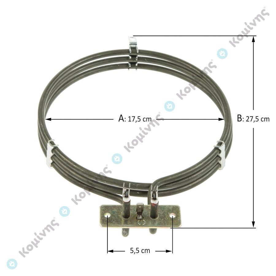 ΑΕΡΟΘΕΡΜΗ ΑΝΤ/ΣΗ ZANUSSI 2500W ΤΡΙΠΛΗ