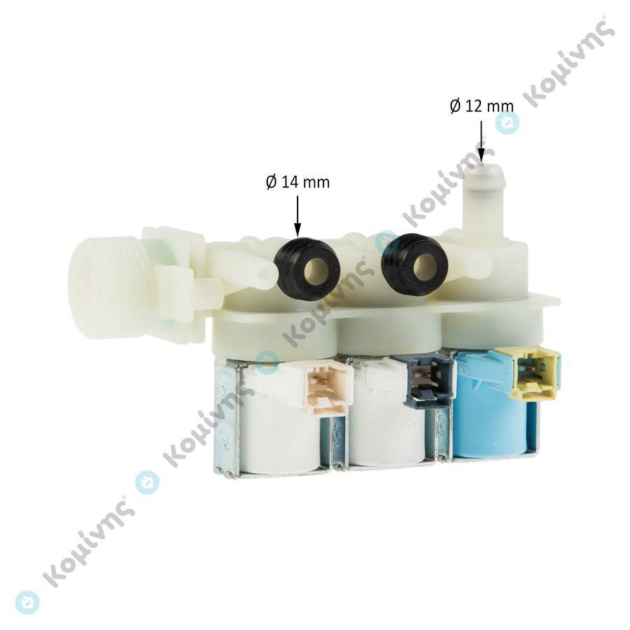 ΒΑΛΒΙΔΑ ΙIΙ 90  Φ12/14mm INDESIT ΜΕ ΚΛΕΜΑ
