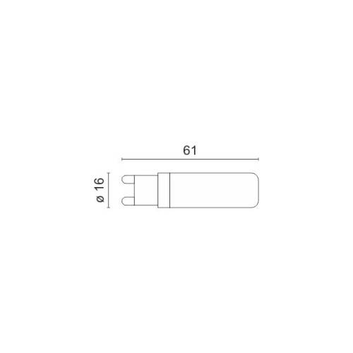 ΛΑΜΠΤΗΡAΣ LED G9 ΚΕΡΑΜΙΚΟΣ DIMMABLE 6.5W 3000K