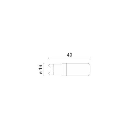 ΛΑΜΠΤΗΡAΣ LED G9 ΚΕΡΑΜΙΚΟΣ DIMMABLE 4W 3000K