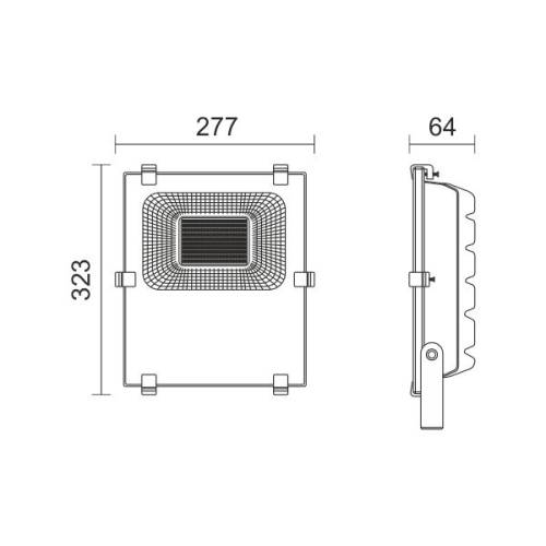 ΠΡΟΒΟΛΕAΣ LED SMD 100W 6000K