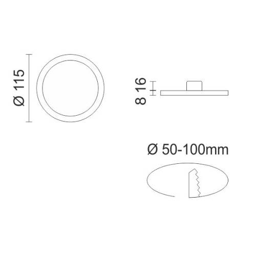 ΡΥΘΜΙΖΟΜΕΝΟ ΦΩΤΙΣΤΙΚΟ LED PANEL 8W 6000K