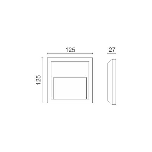 ΑΠΛΙΚΑ LED ΕΞΩΤΕΡΙΚΟΥ ΧΩΡΟΥ 1.5W 4000K