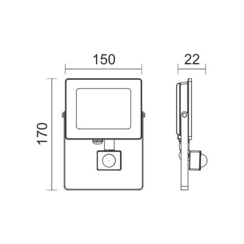 ΠΡΟΒΟΛΕAΣ ΑΝΙΧΝΕΥΤΗ ΚΙΝΗΣΗΣ SLIM LED SMD 30W 6000K
