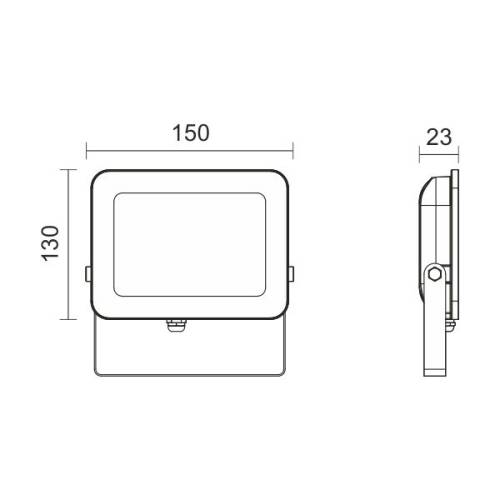 ΠΡΟΒΟΛΕAΣ LED SLIM SMD 30W 6000K