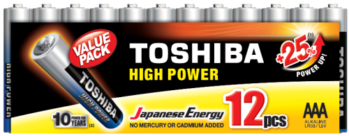 Toshiba High Power AAA (shrink 12 pcs) - LR03GCP MP-12